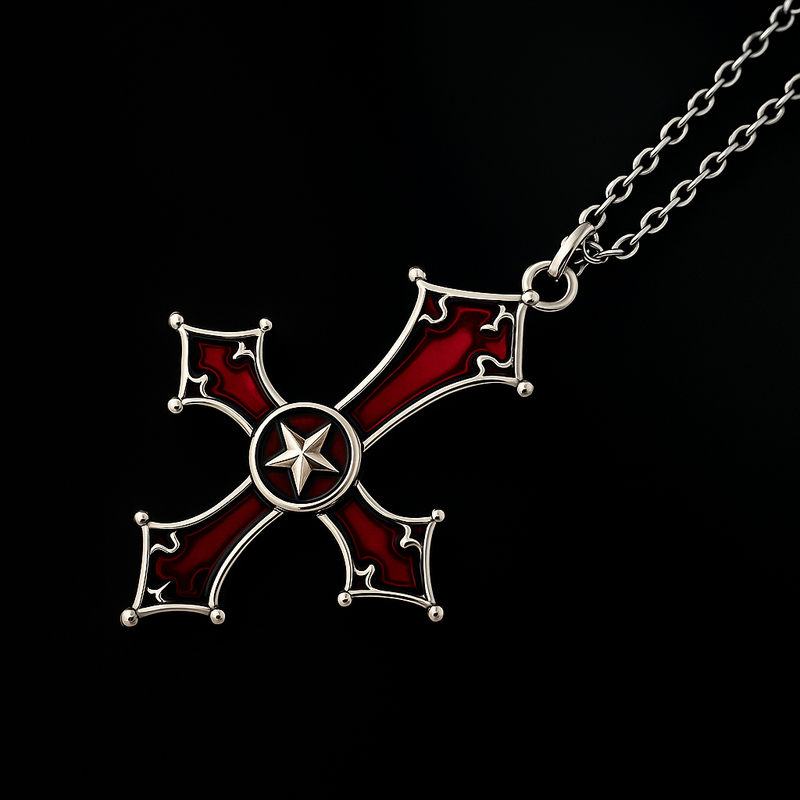 Inverted Cross Necklace