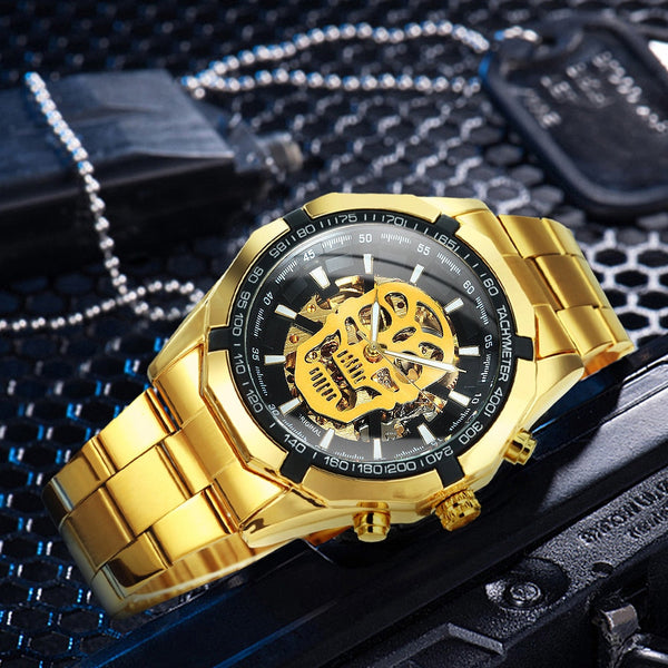 Gold Skull Watch