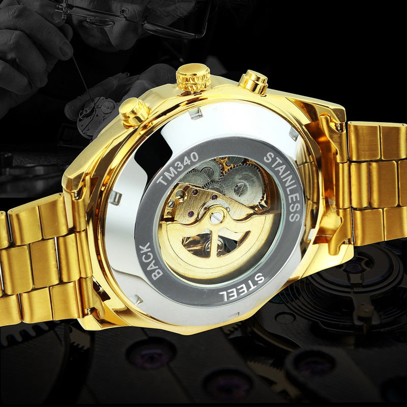 Gold Skull Watch