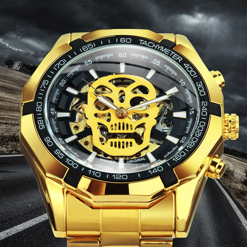 Gold Skull Watch