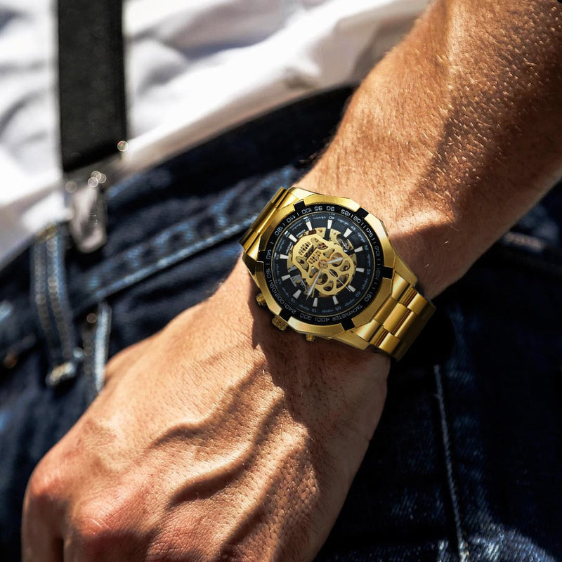Gold Skull Watch