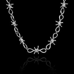 Twisted Barb Wire Necklace