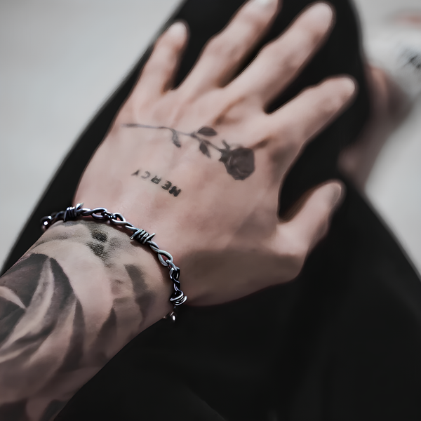 Black Barbed Wire Bracelet
