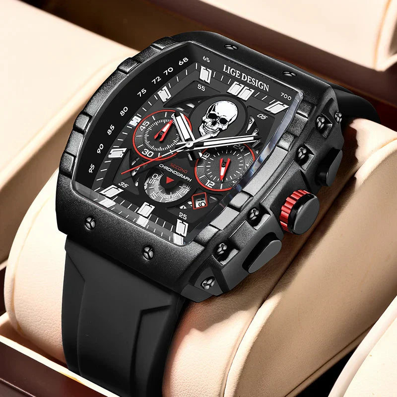 Sport Chronograph Skull Watch