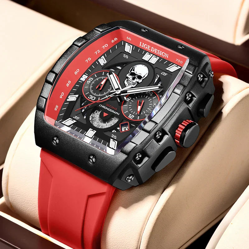 Sport Chronograph Skull Watch