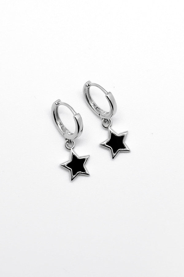 Black Stars Earrings